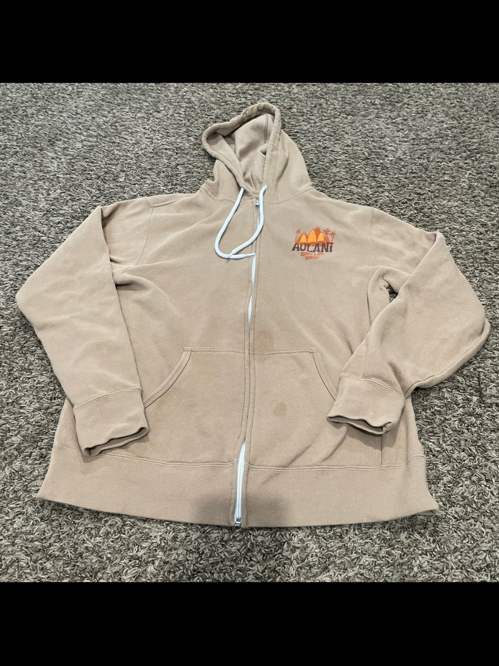 aulani Disney resort Aloha State of mind zip up hoodie large